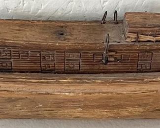 VINTAGE WOODEN BOAT MODEL 