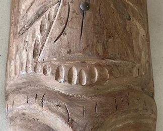 CARVED WOODEN MASK 