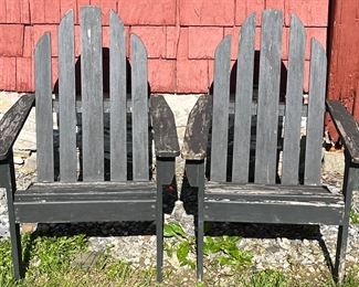 PR. VINTAGE CHILDREN’S WOODEN ADIRONDACK CHAIRS