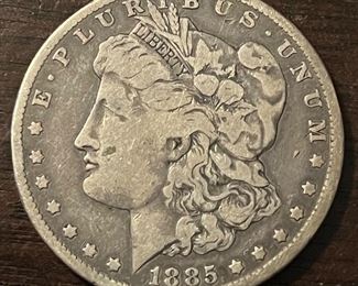 1885 MORGAN SILVER DOLLAR 
