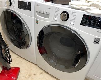 LG Washer/Dryer, 1.5-2 years old. Direct Drive with Steam. Tested Excellent condition. Large stainless drum in washer.  $795 Pair. 