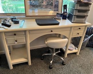 Cream Colored Desk - Like New $260 