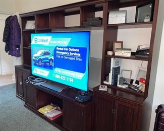 Pottery Barn Logan Entertainment Center, Excellent Condition $2800 (Over $4500 New). 65" Sony Bravia LED 4K Ultra HD 6yrs old - Smart TV - $700 - Perfect picture, TV SOLD 