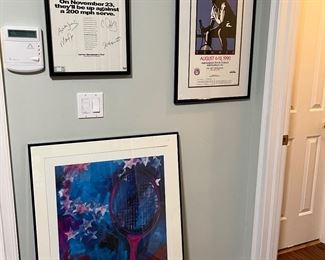 Misc Pieces of Tennis Memorabilia- Some autographs 