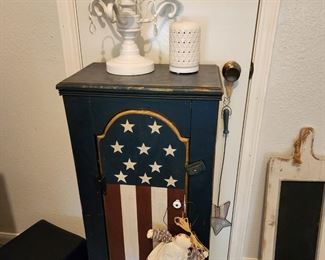 Patriotic Storage Cabinet - Table Lamp