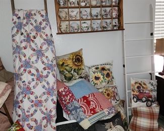 Quilts - Ladders - Decorative Pillows