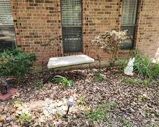 Outdoor Bench and Decor