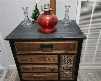 Storage Cabinet - Oil Lamp