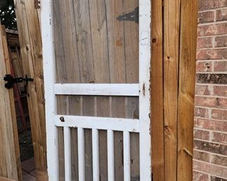Vintage Screen Porch Door