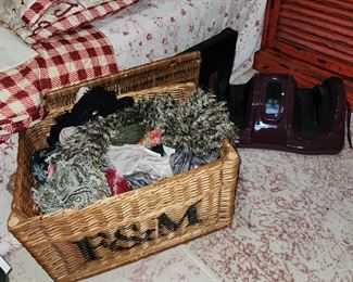 Basket of Scarfs