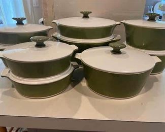 Vintage Green Corningware