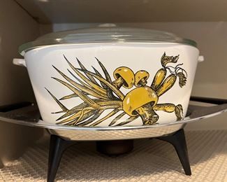 Corning ware - this piece is fresh out of the box( which we saved)