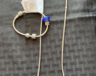 Pandora bracelet and Pandora Necklace
