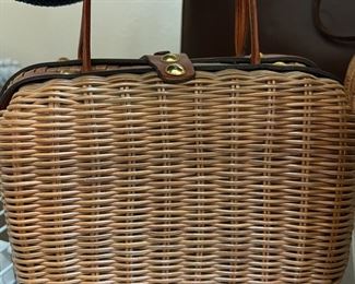 Vintage wicker purse