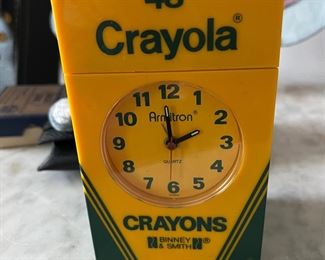 Retro Crayola Clock