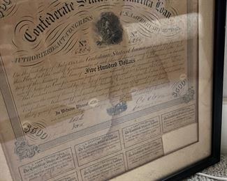 Confederate Loan Document