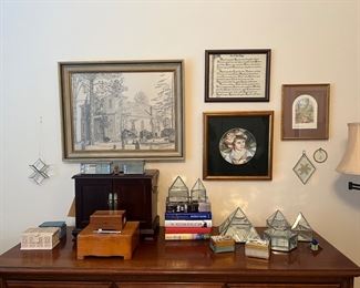 Collection of Leaded Glass Boxes