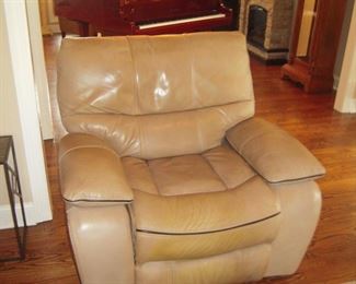 leather reclining chair