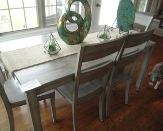 nice table 4 chairs bench