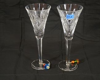 Lot 110 Waterford Crystal Champagne Glasses