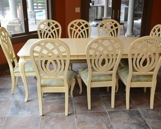 Lot 417 Table and Eight Chairs