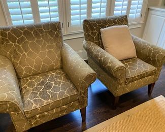 2 wing chairs