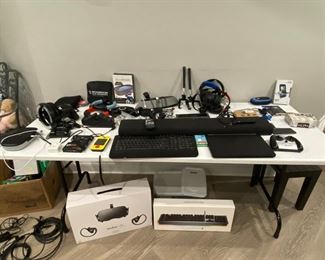 electronics, sound bar, selfie sticks, etc...