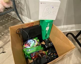 XBox 360 with games, software, controllers...(Whole package ready to buy!)