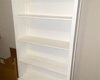 White bookshelf