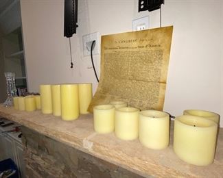 Battery powered real wax candles