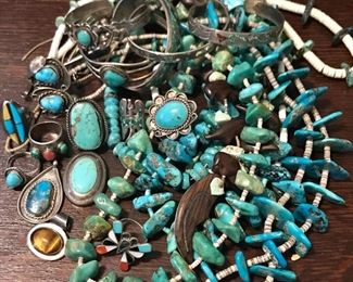 Some of the Native American jewelry...there is more!