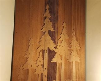 Wooden Tree Art - Height 5 ft. X Width 3 ft. 