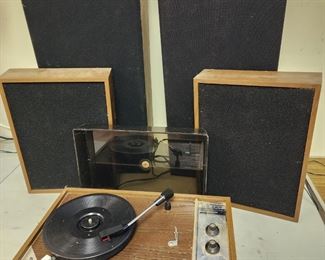 Vintage Turntable Vinyl Records