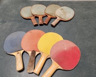 Vintage Ping Ball Paddles  