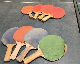 Vintage Ping Ball Paddles