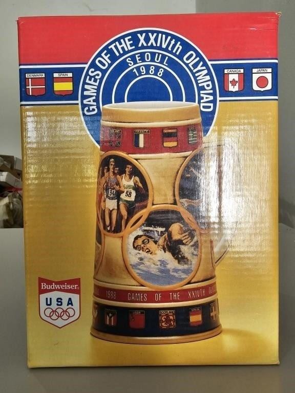 One of many RARE Buswesier Steins w/ many including The Clydesdales!