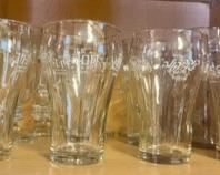 Coca Cola Multi-language and logo glass set