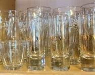 Shor glasses, tequila shooter glasses (goldpaint logo)