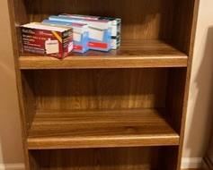 Bookcase. 9-3/4"D x 41-1/2"H x 24-3/4"W