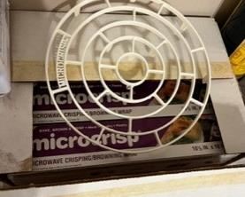 Microwave microcrisp rack and paper