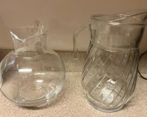 Glass pitchers