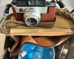 Kodak Signal 50, strap, 2 sizes of flash attachments, bulbs for flash. Vintage? Oh yeah.