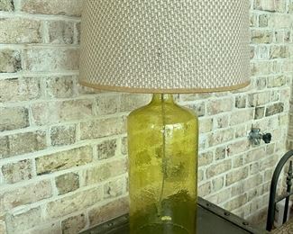 Blown glass lamps outdoor