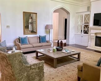 Great room (please note the painting, lamp and coffee table are not included in this sale)