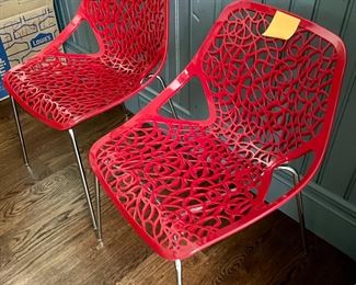 Two of a set of four chairs