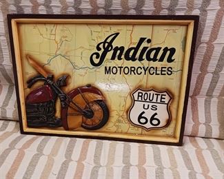 Indian Motorcycles Route 66 framed picture