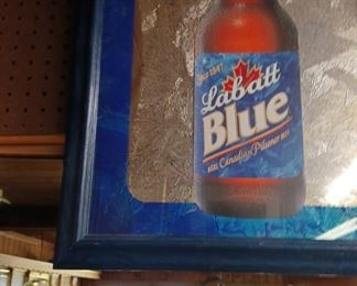 Labatt Blue Beer Advertising Mirror