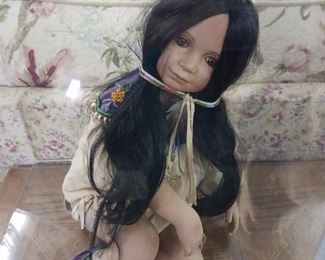 Pretty Indian Doll long black hair
