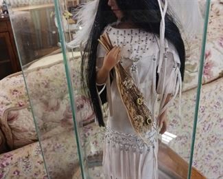 Stunning Ashton Drake Sandra Bilotto Native American Morning Bird Song Doll