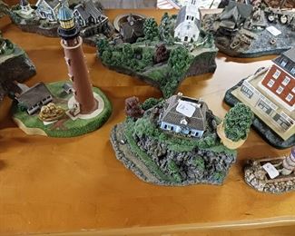 The Danbury Mint The Fishermans Cove 4 Piece Set by Colin Gough